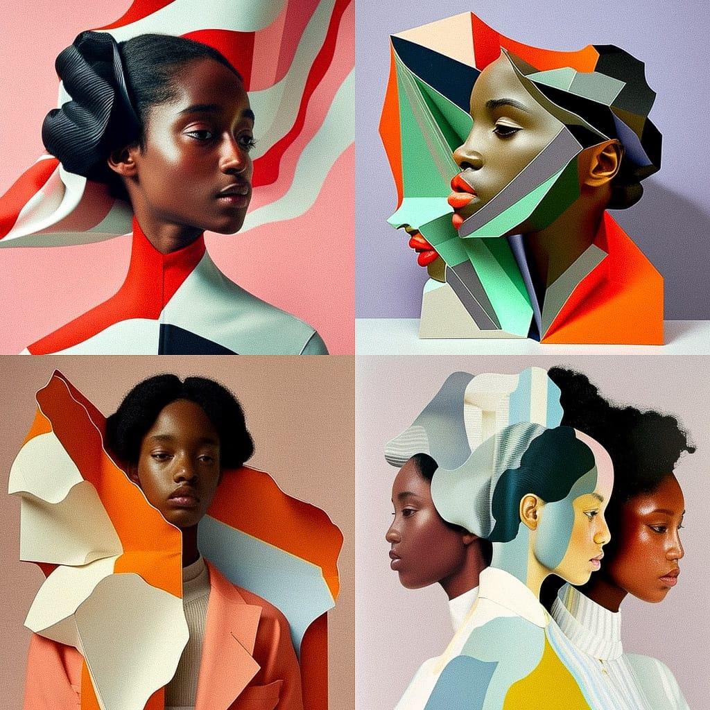 Anthea Hamilton style, Midjourney V4, render 1 of 4