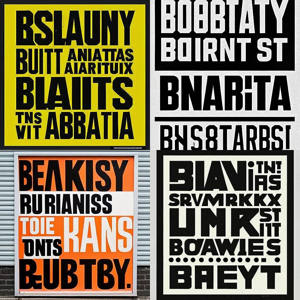 Anthony Burrill style, Midjourney V4, render 1 of 4