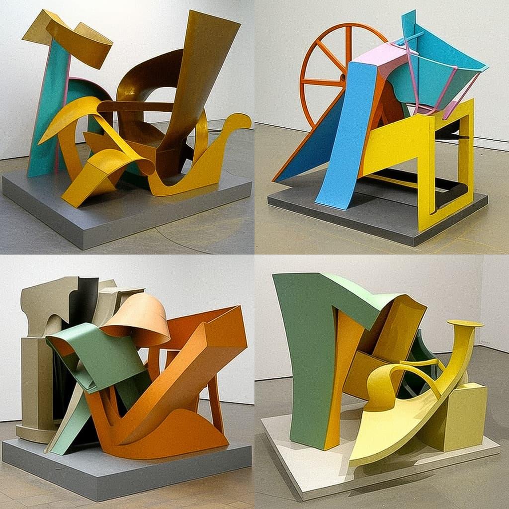 Anthony Caro style, Midjourney V4, render 1 of 4