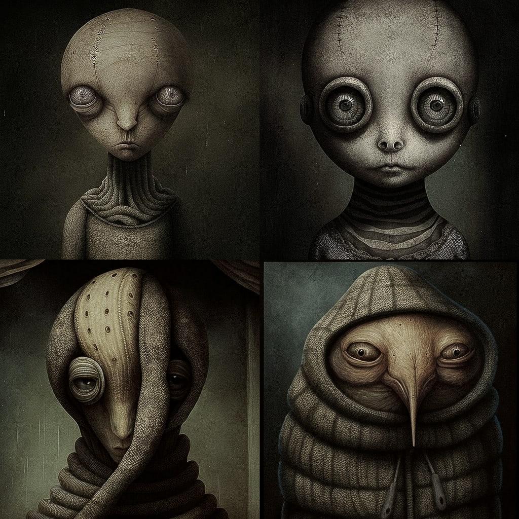 Anton Semenov style, Midjourney V4, render 1 of 4