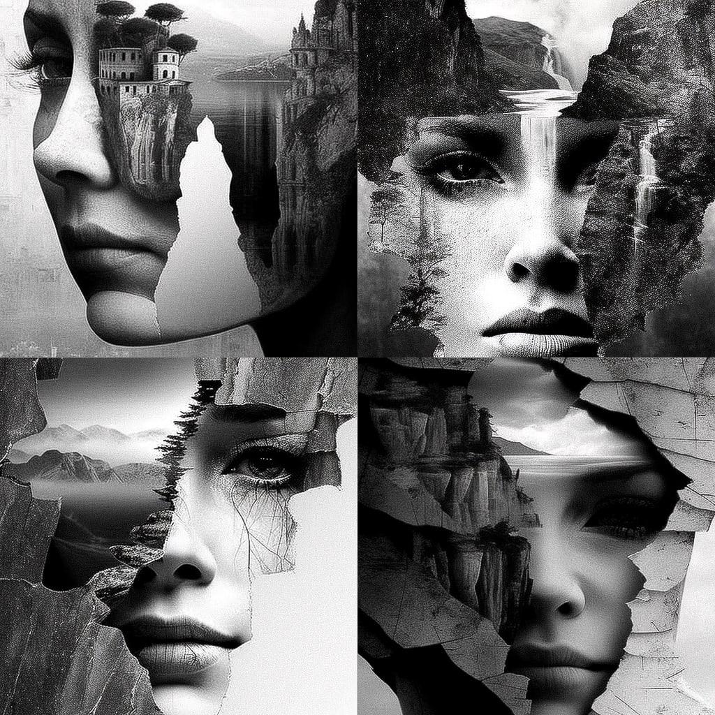Antonio Mora style, Midjourney V4, render 1 of 4