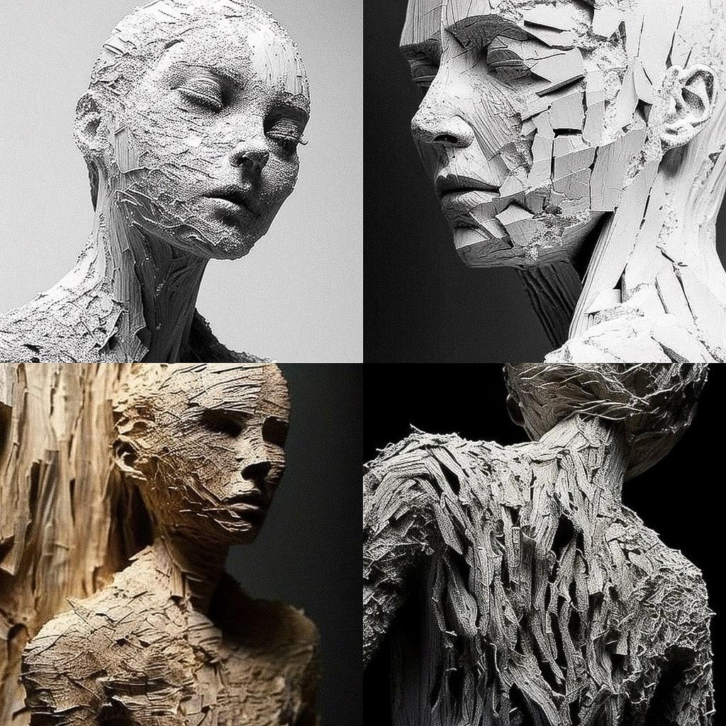 Aron Demetz style, Midjourney V4, render 1 of 4