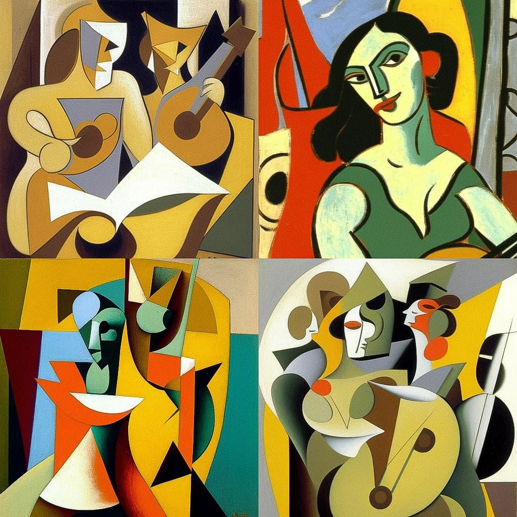 Arshile Gorky style, Midjourney V4, render 1 of 4