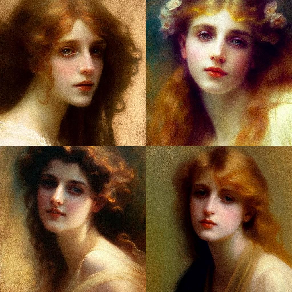 Arthur Hacker style, Midjourney V4, render 1 of 4