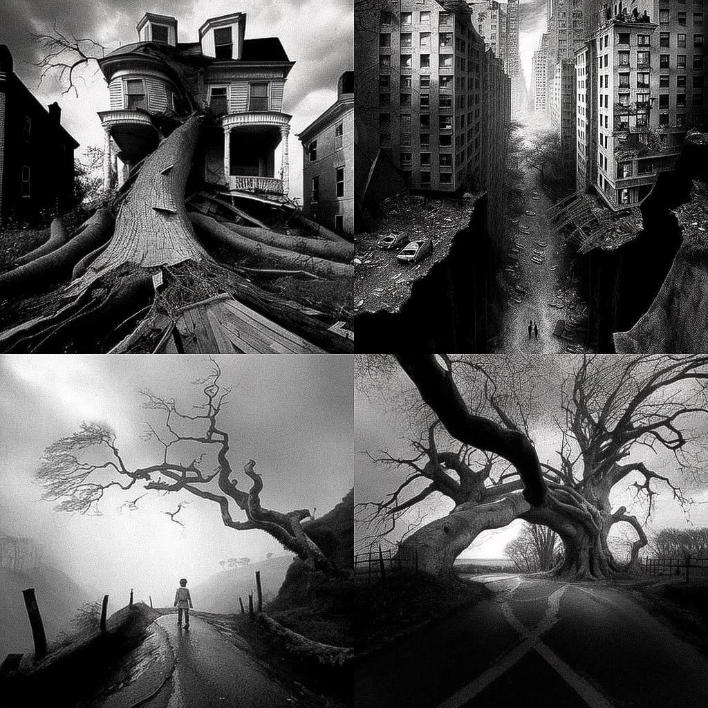 Arthur Tress style, Midjourney V4, render 1 of 4