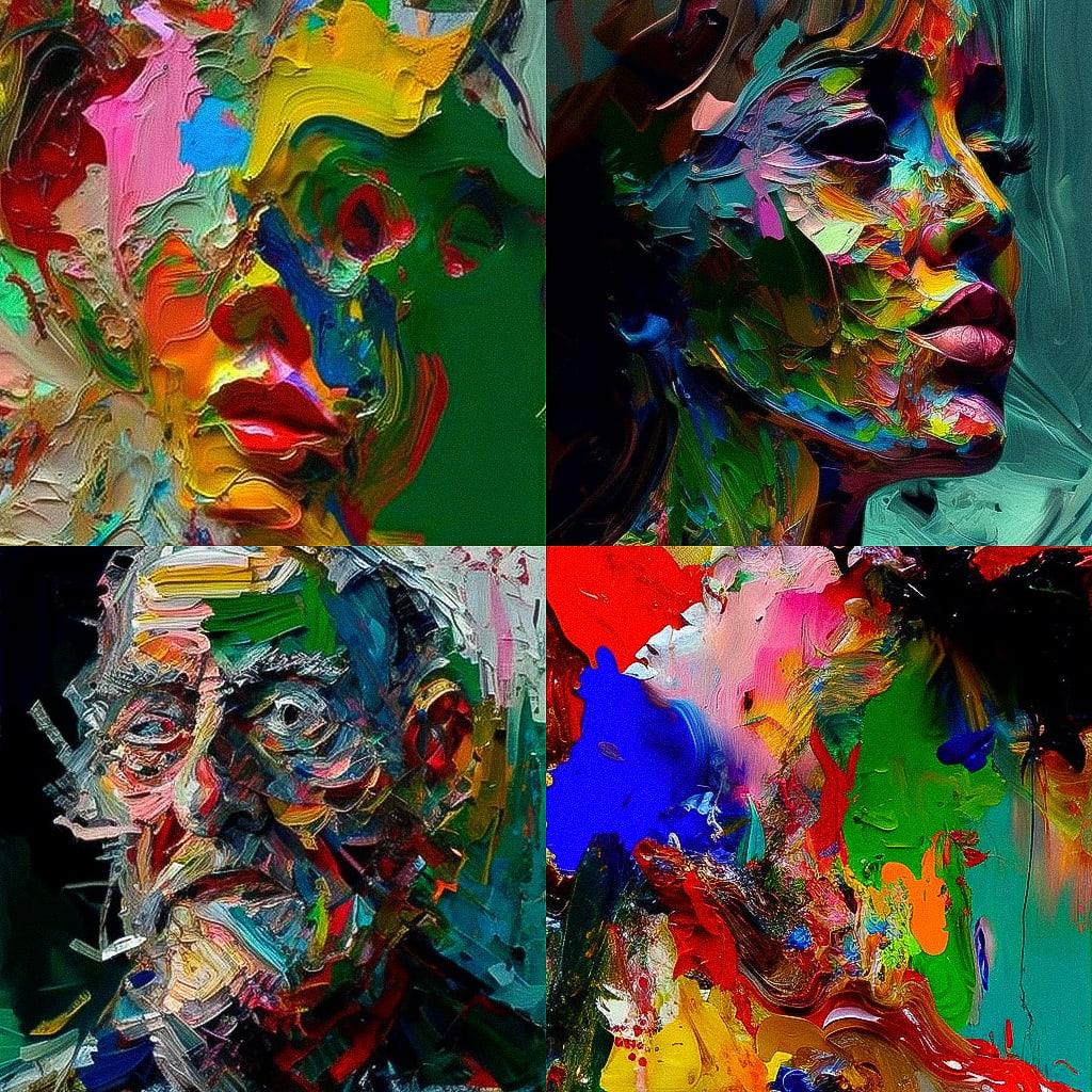 Asger Jorn style, Midjourney V4, render 1 of 4