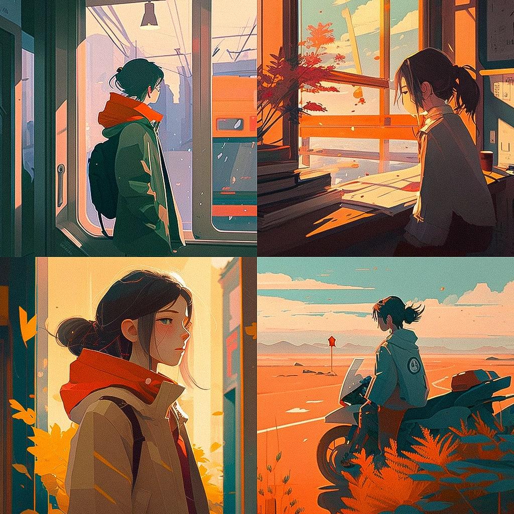 Atey Ghailan style, Midjourney V4, render 1 of 4