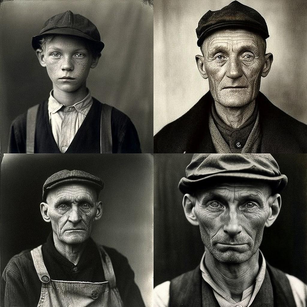 August Sander style, Midjourney V4, render 1 of 4