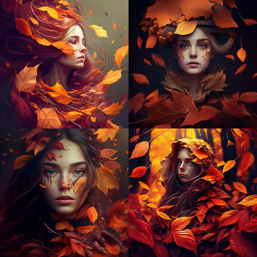 Autumn style, Midjourney V4, render 1 of 4