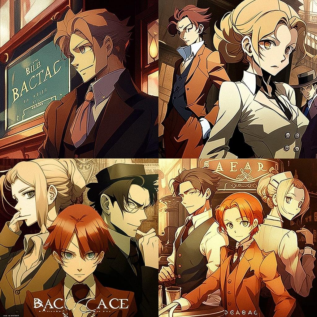 Baccano style, Midjourney V4, render 1 of 4