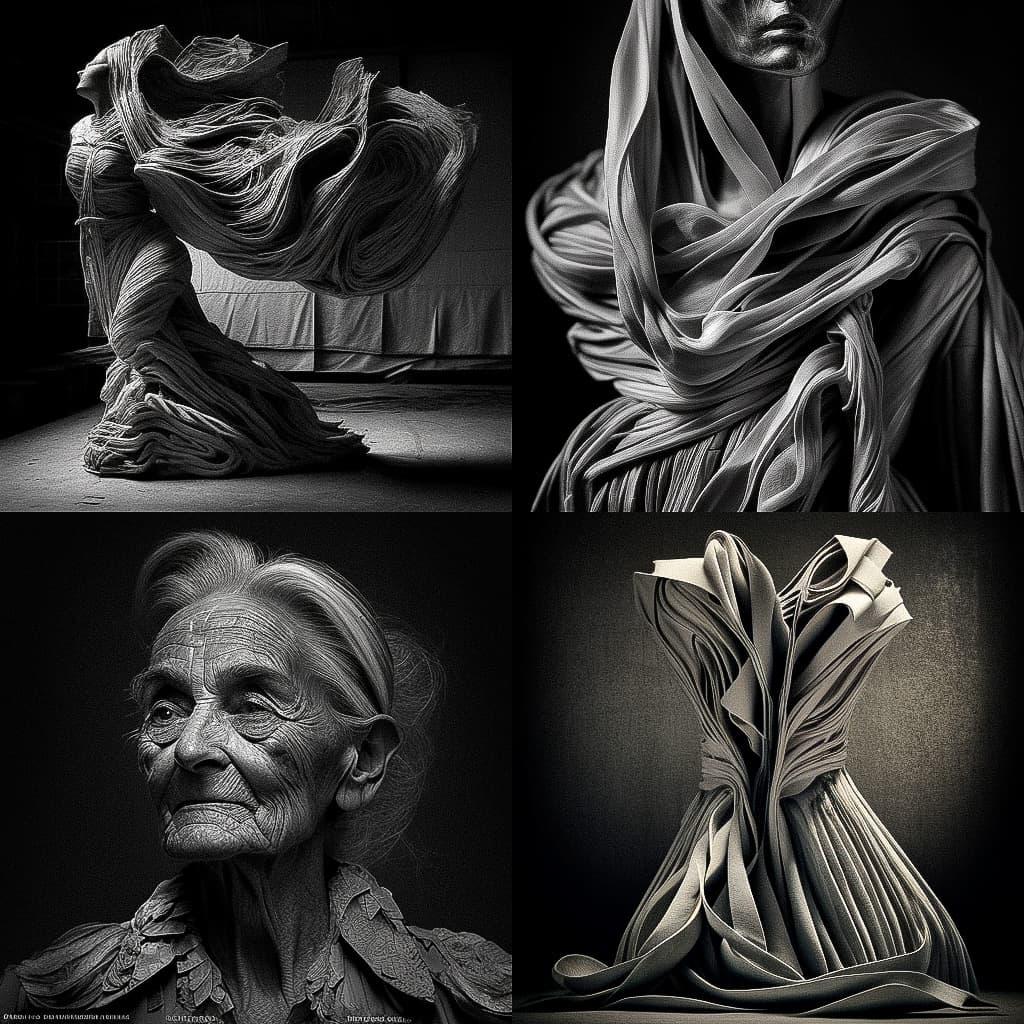 Barbara Chase-Riboud style, Midjourney V4, render 1 of 4
