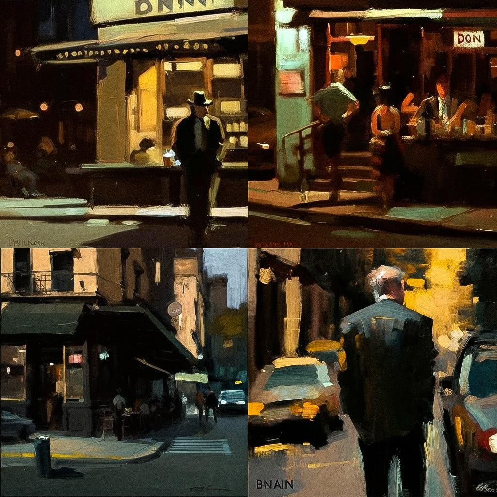 Ben Aronson style, Midjourney V4, render 1 of 4