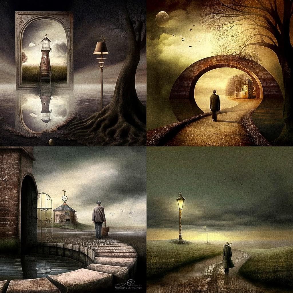 Ben Goossens style, Midjourney V4, render 1 of 4