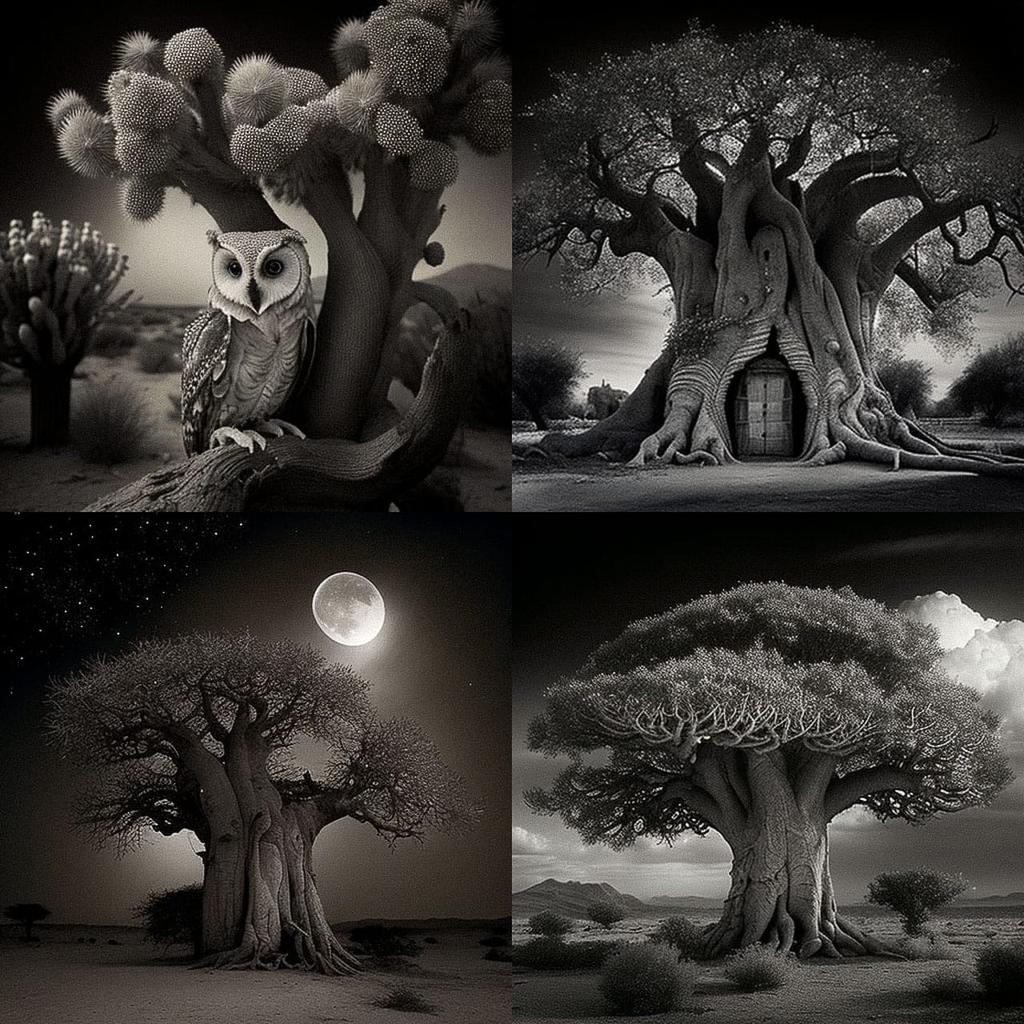 Beth Moon style, Midjourney V4, render 1 of 4