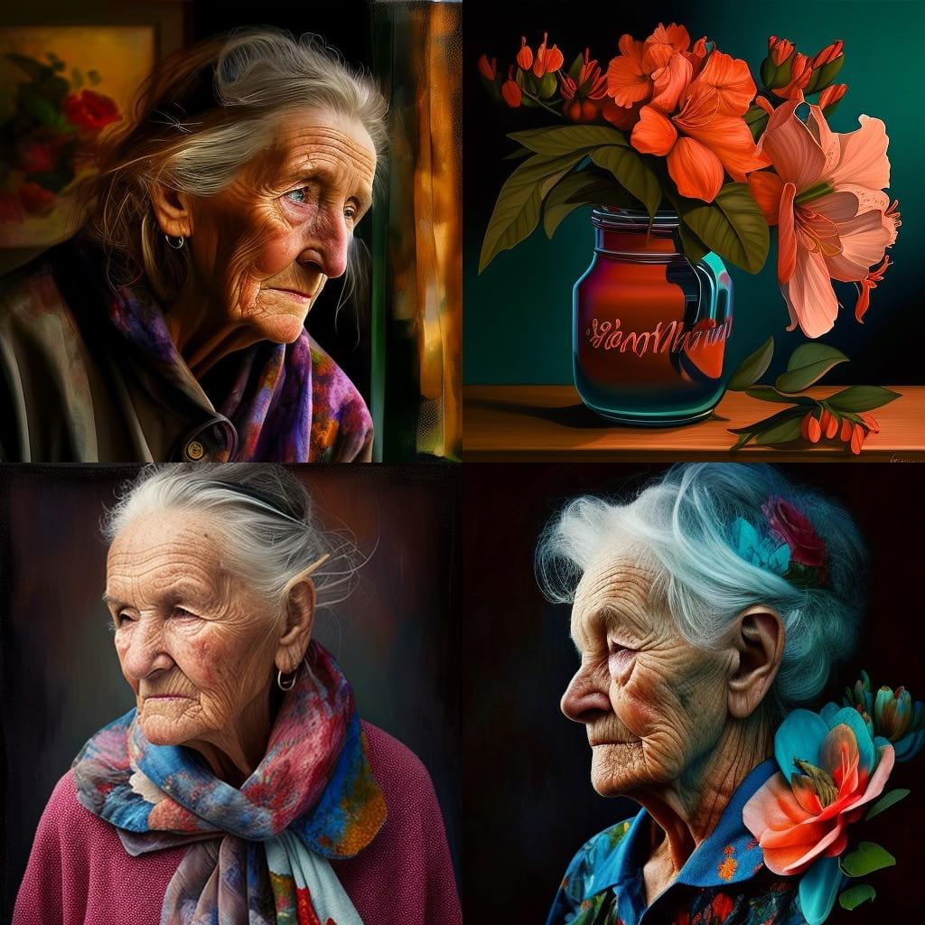 Betty Woodman style, Midjourney V4, render 1 of 4