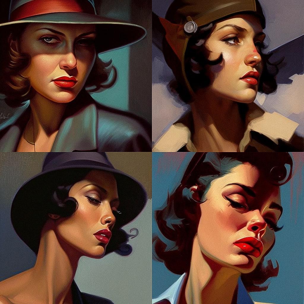 Bill Brauer style, Midjourney V4, render 1 of 4
