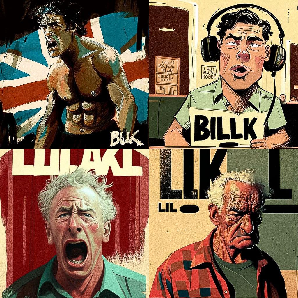 Bill Leak style, Midjourney V4, render 1 of 4
