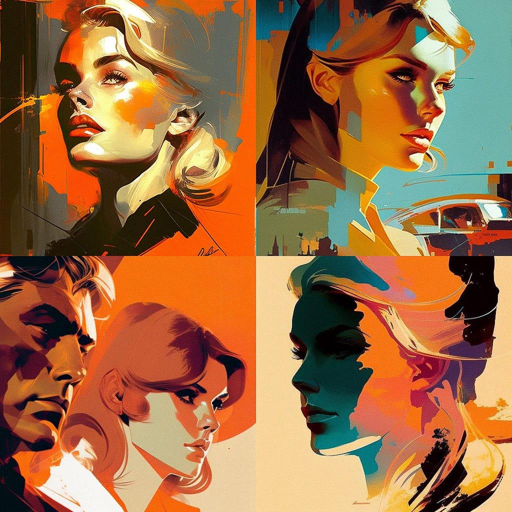 Bob Peak style, Midjourney V4, render 1 of 4