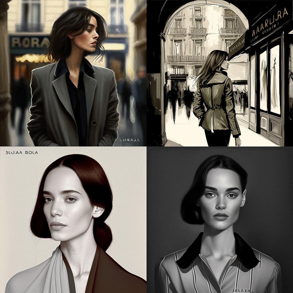 Bouchra Jarrar style, Midjourney V4, render 1 of 4