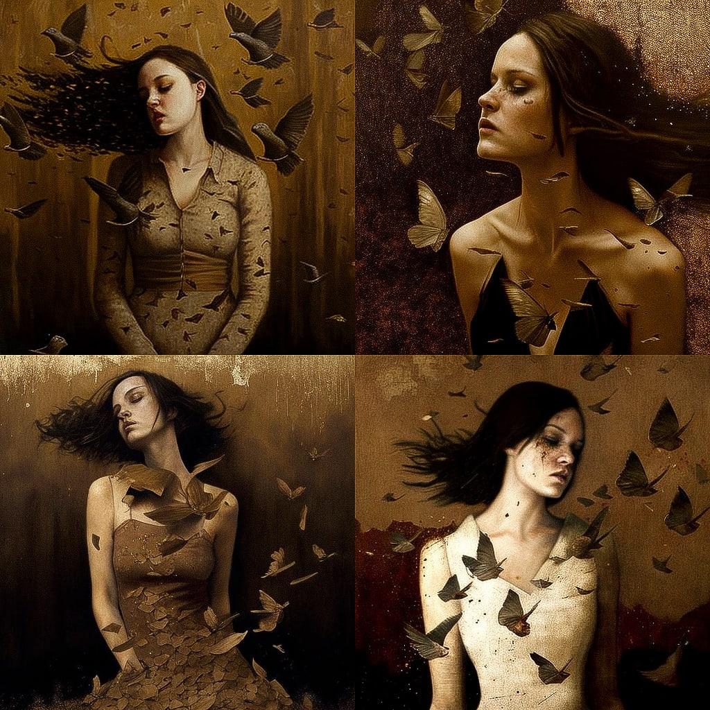 Brad Kunkle style, Midjourney V4, render 1 of 4