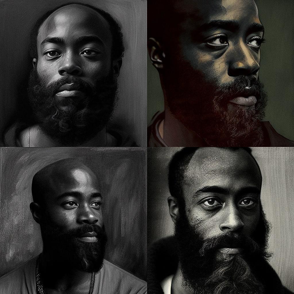 Bradford Young style, Midjourney V4, render 1 of 4