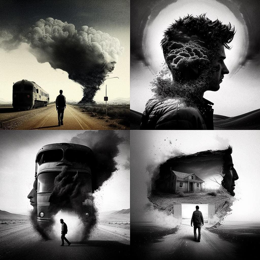 Brandon Kidwell style, Midjourney V4, render 1 of 4
