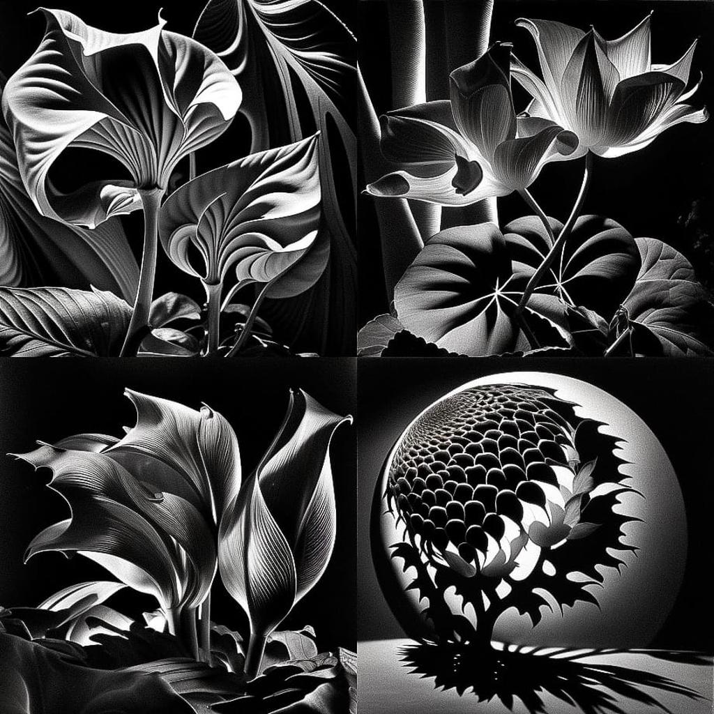 Brett Weston style, Midjourney V4, render 1 of 4