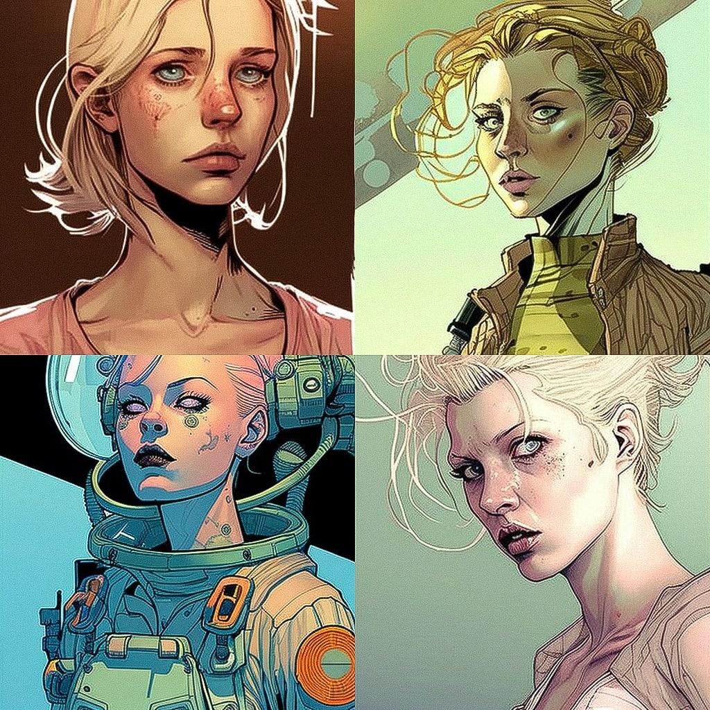 Brian K. Vaughan style, Midjourney V4, render 1 of 4