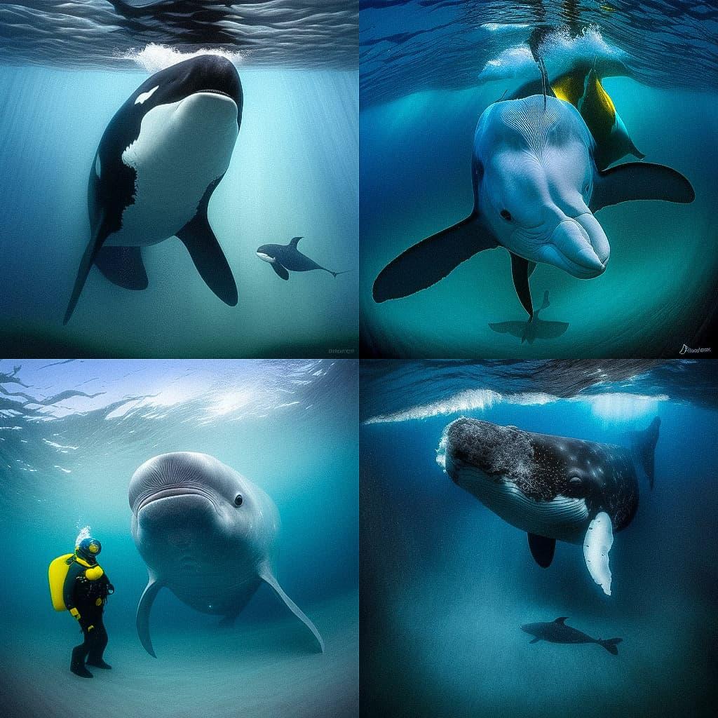 Brian Skerry style, Midjourney V4, render 1 of 4