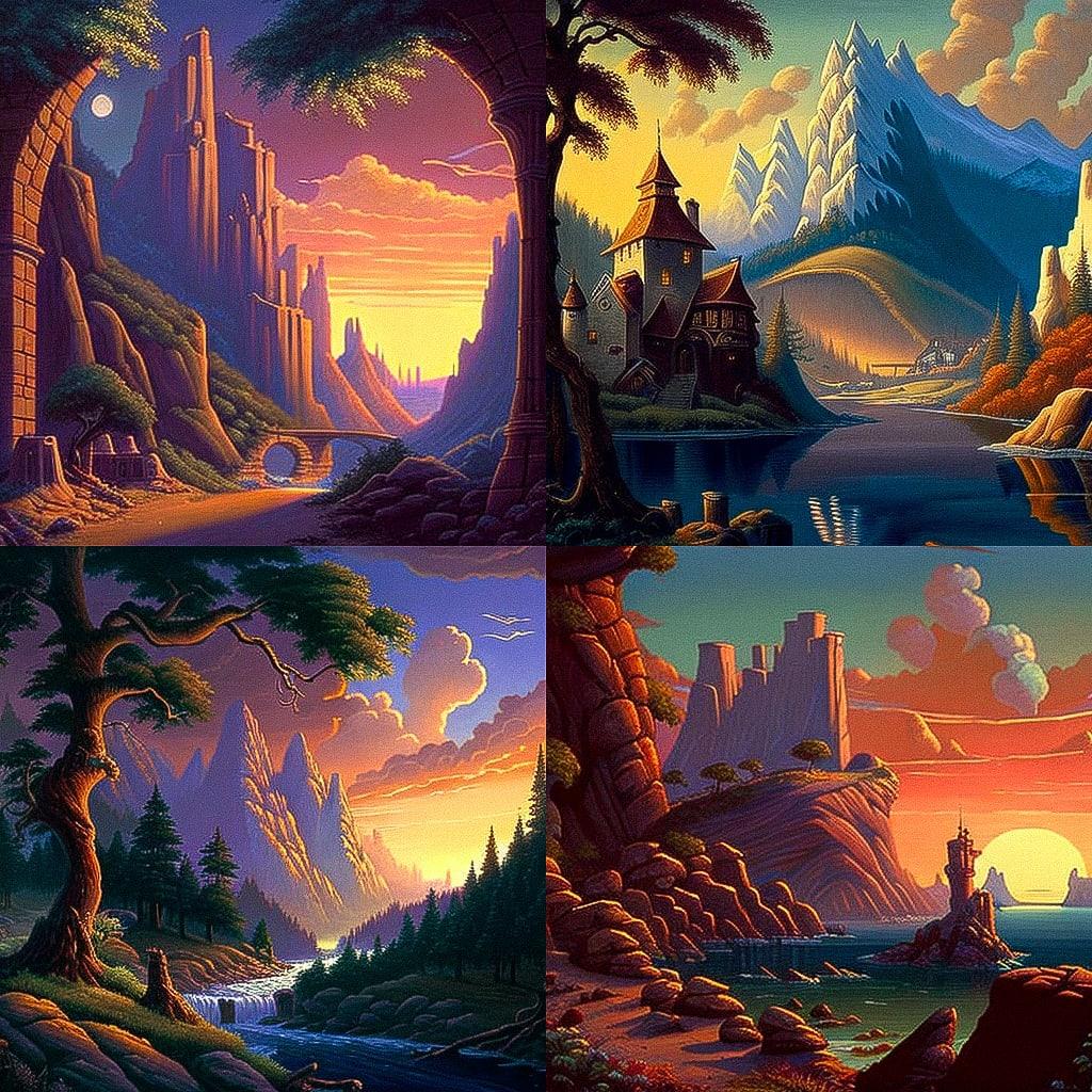 Brothers Hildebrandt style, Midjourney V4, render 1 of 4