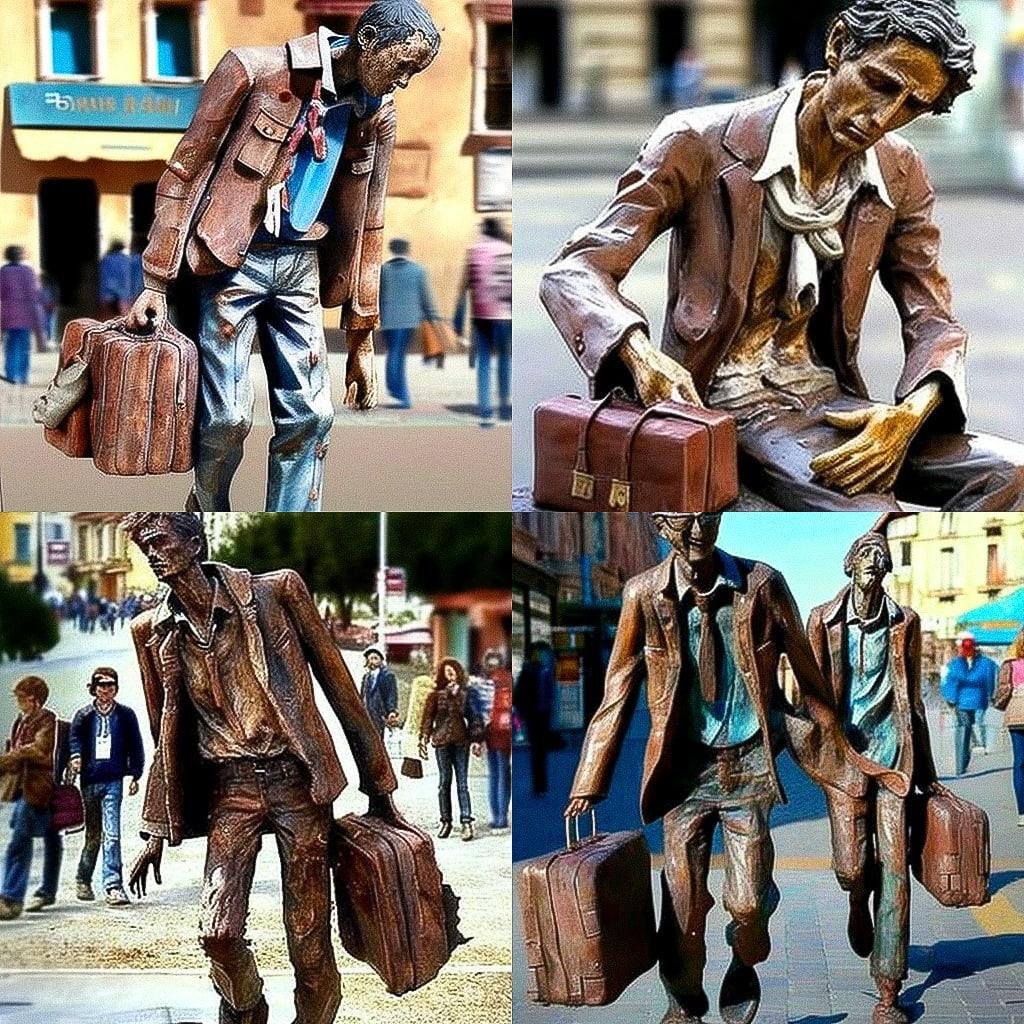 Bruno Catalano style, Midjourney V4, render 1 of 4