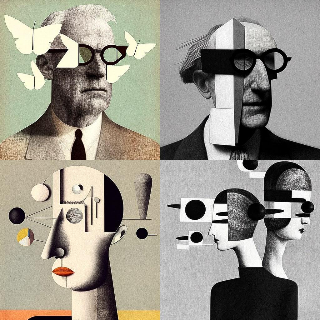 Bruno Munari style, Midjourney V4, render 1 of 4