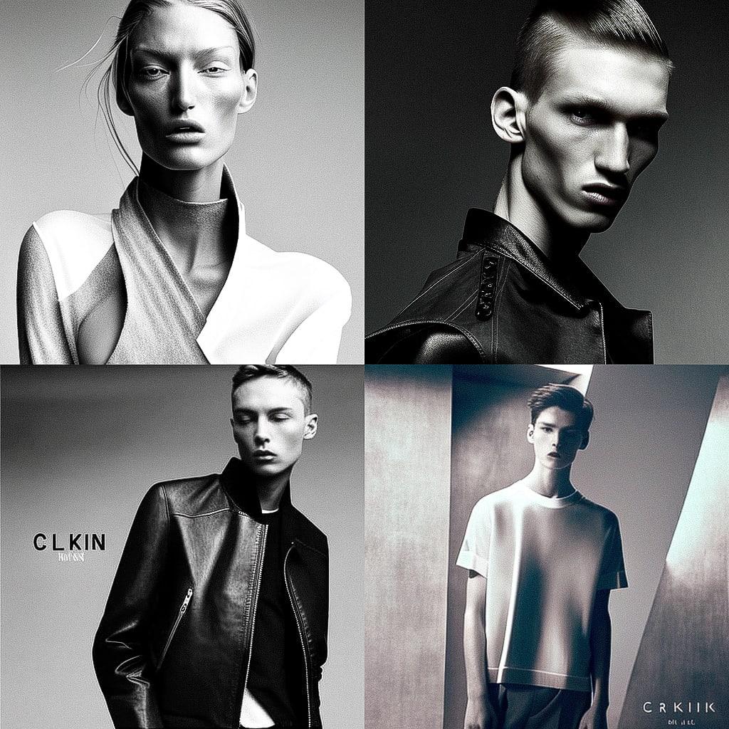 Calvin Klein style, Midjourney V4, render 1 of 4