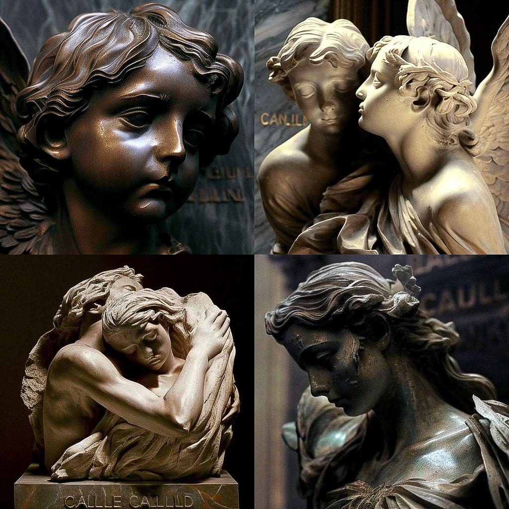 Camille Claudel style, Midjourney V4, render 1 of 4