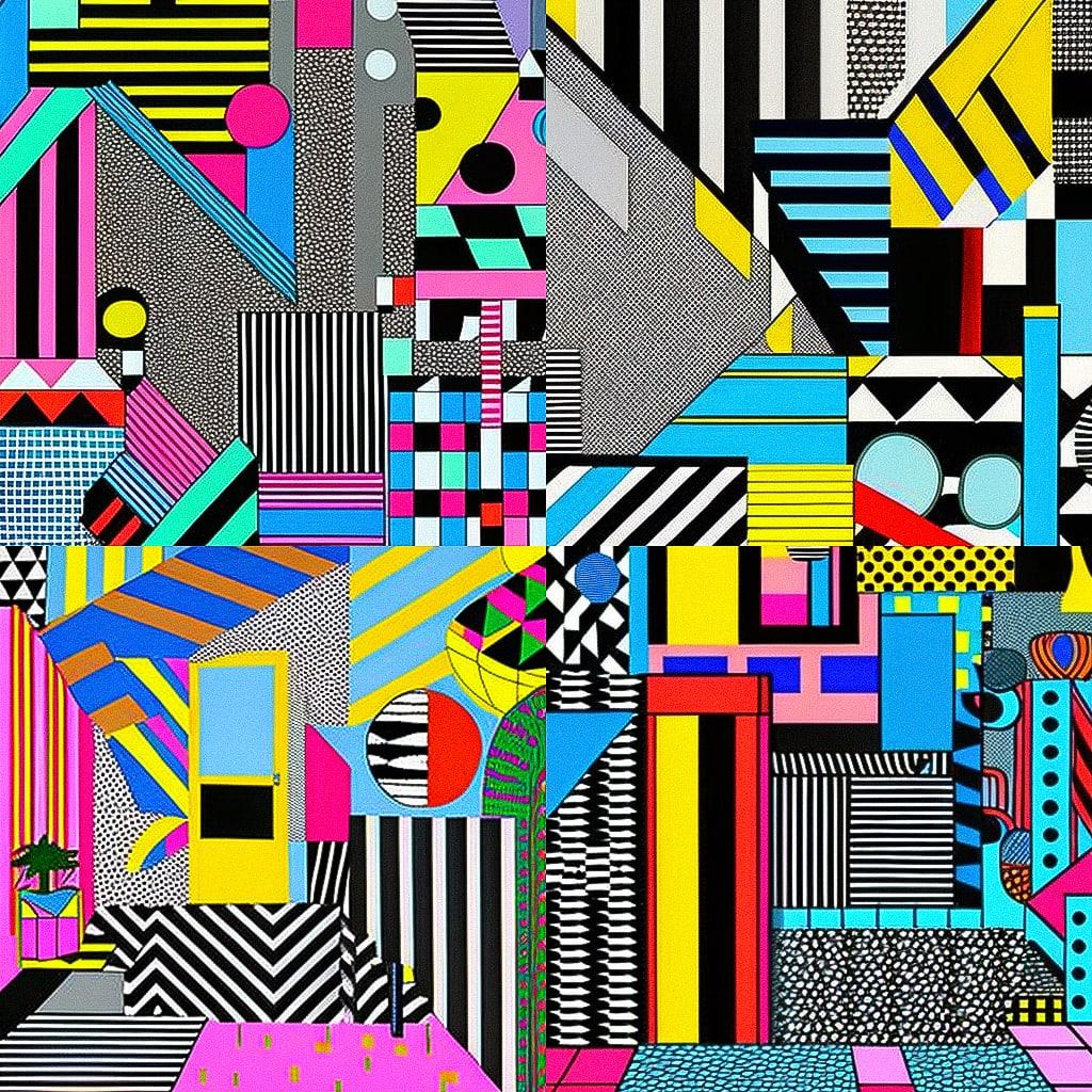 Camille Walala style, Midjourney V4, render 1 of 4