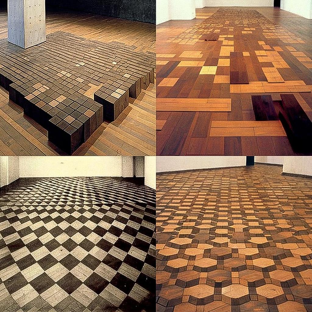 Carl Andre style, Midjourney V4, render 1 of 4
