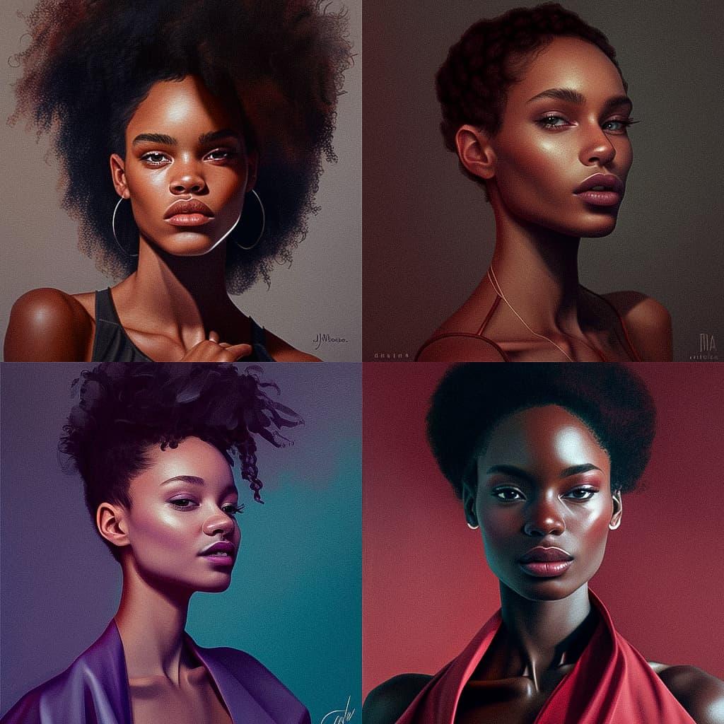 Carly Cushnie style, Midjourney V4, render 1 of 4