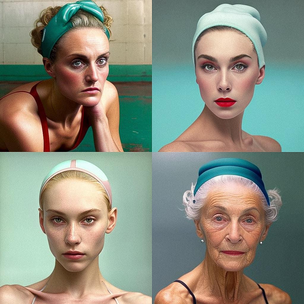 Carole Feuerman style, Midjourney V4, render 1 of 4