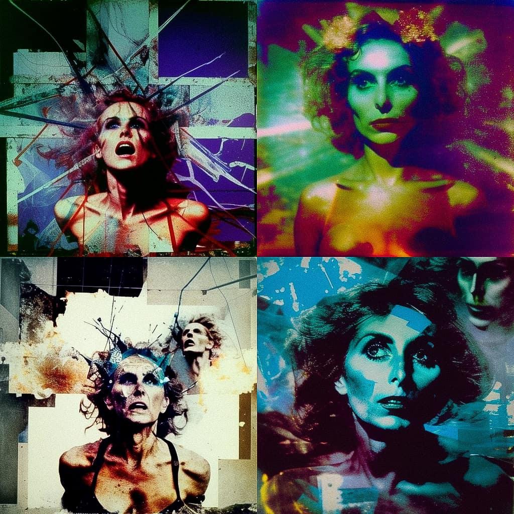 Carolee Schneemann style, Midjourney V4, render 1 of 4