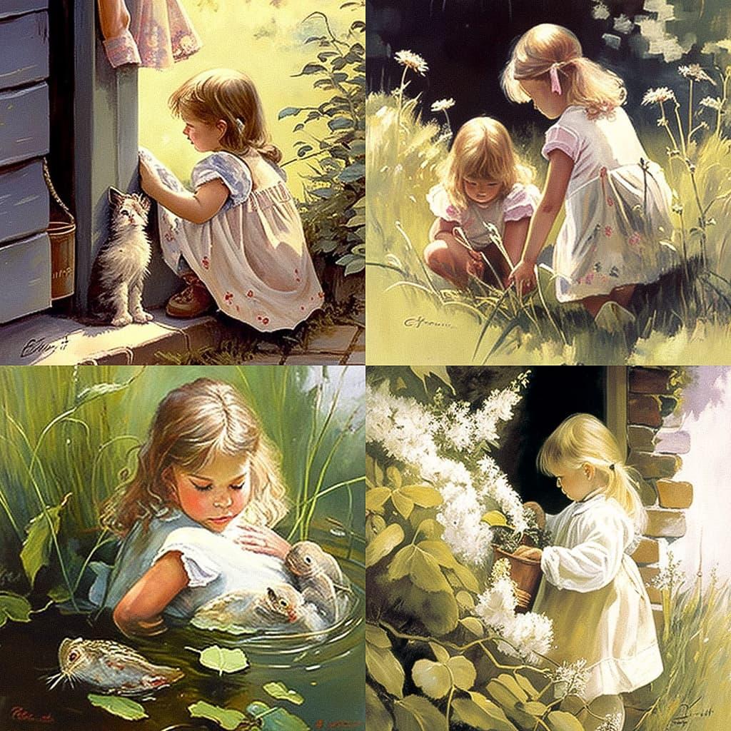 Carolyn Blish style, Midjourney V4, render 1 of 4