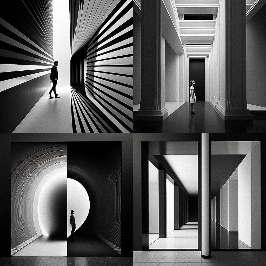 Carsten Nicolai style, Midjourney V4, render 1 of 4