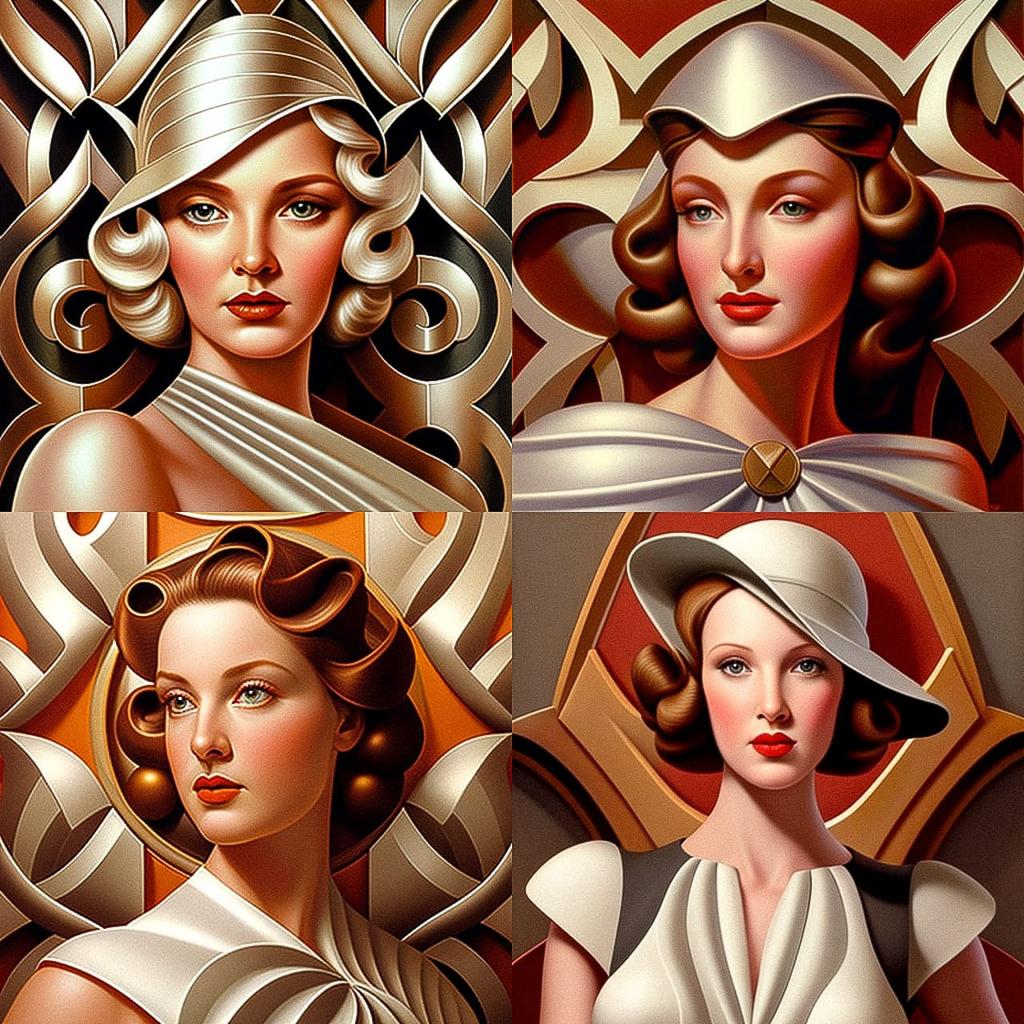 Catherine Abel style, Midjourney V4, render 1 of 4