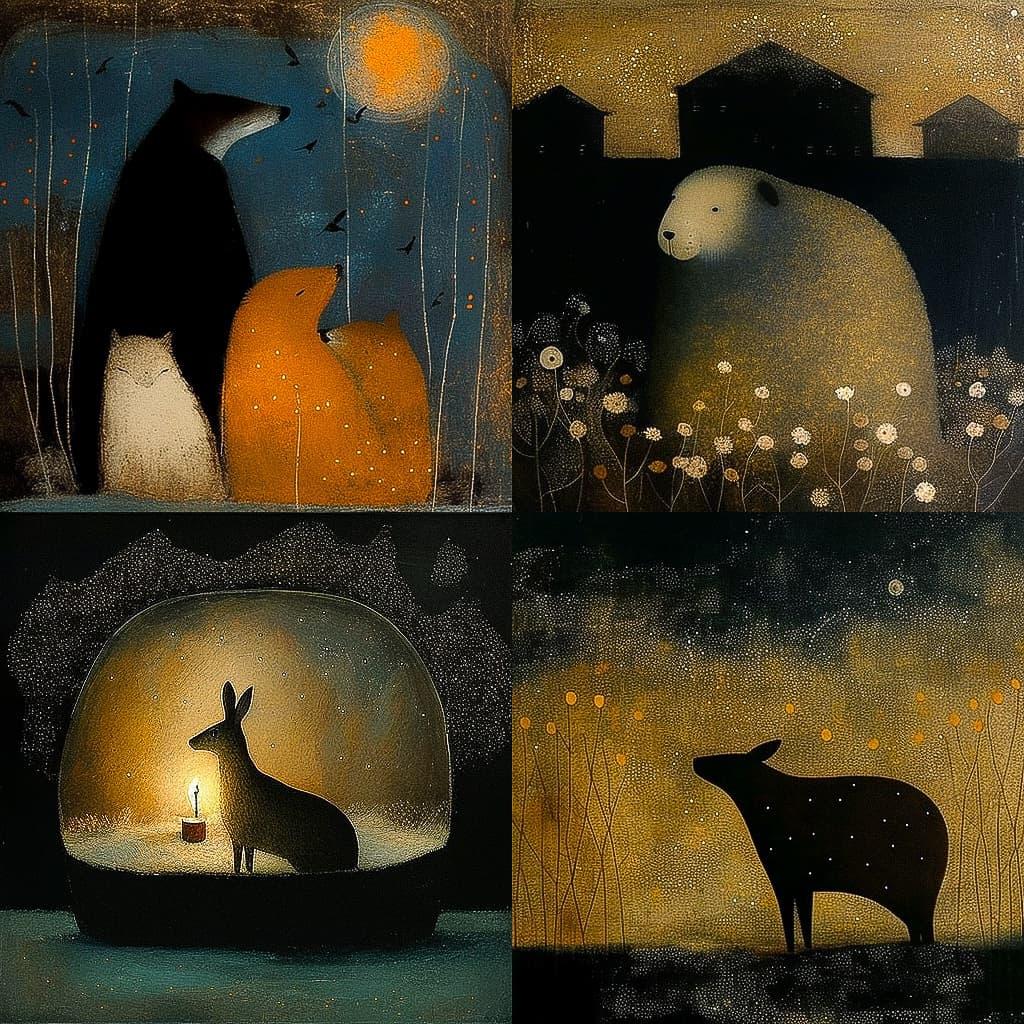 Catherine Hyde style, Midjourney V4, render 1 of 4