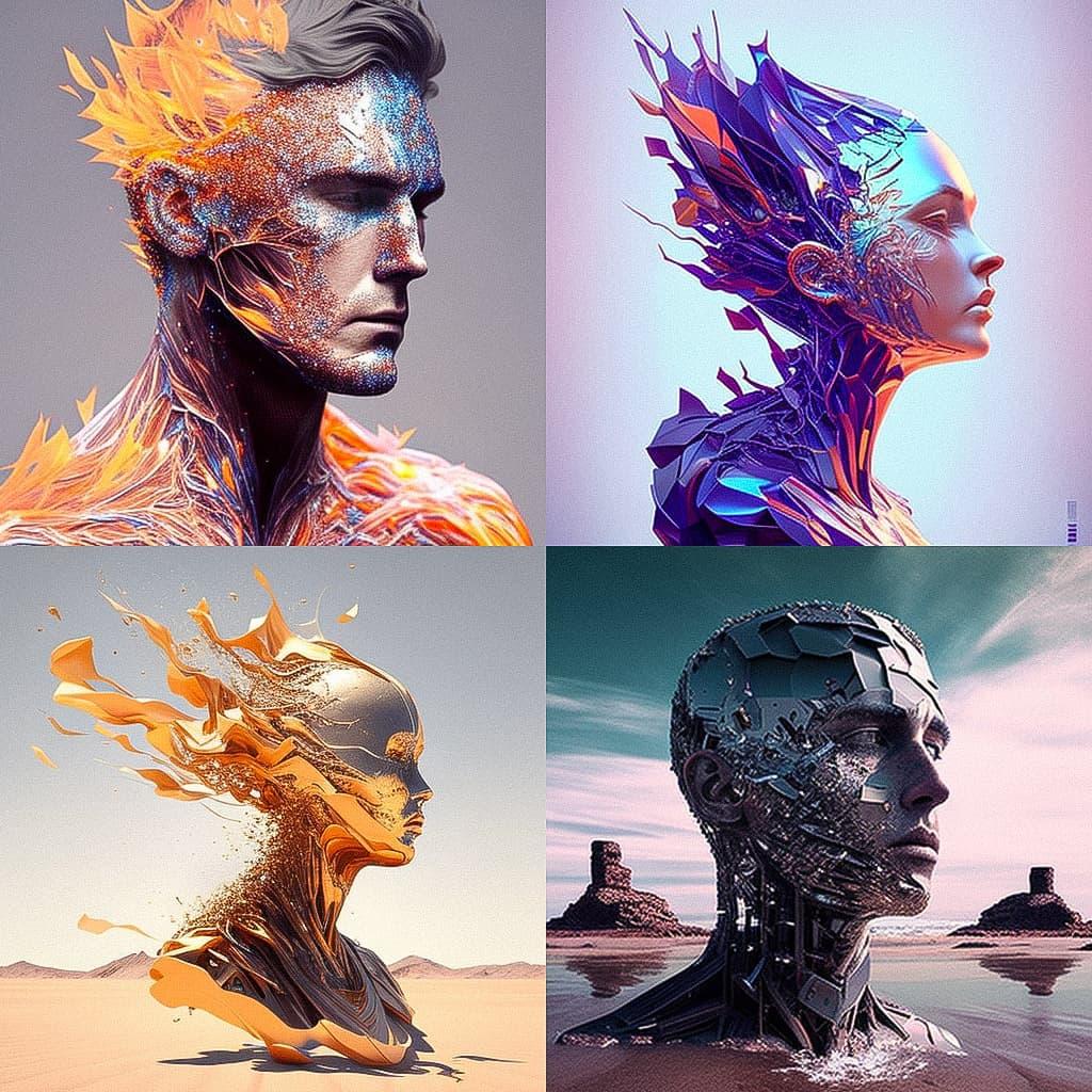 Chad Knight style, Midjourney V4, render 1 of 4