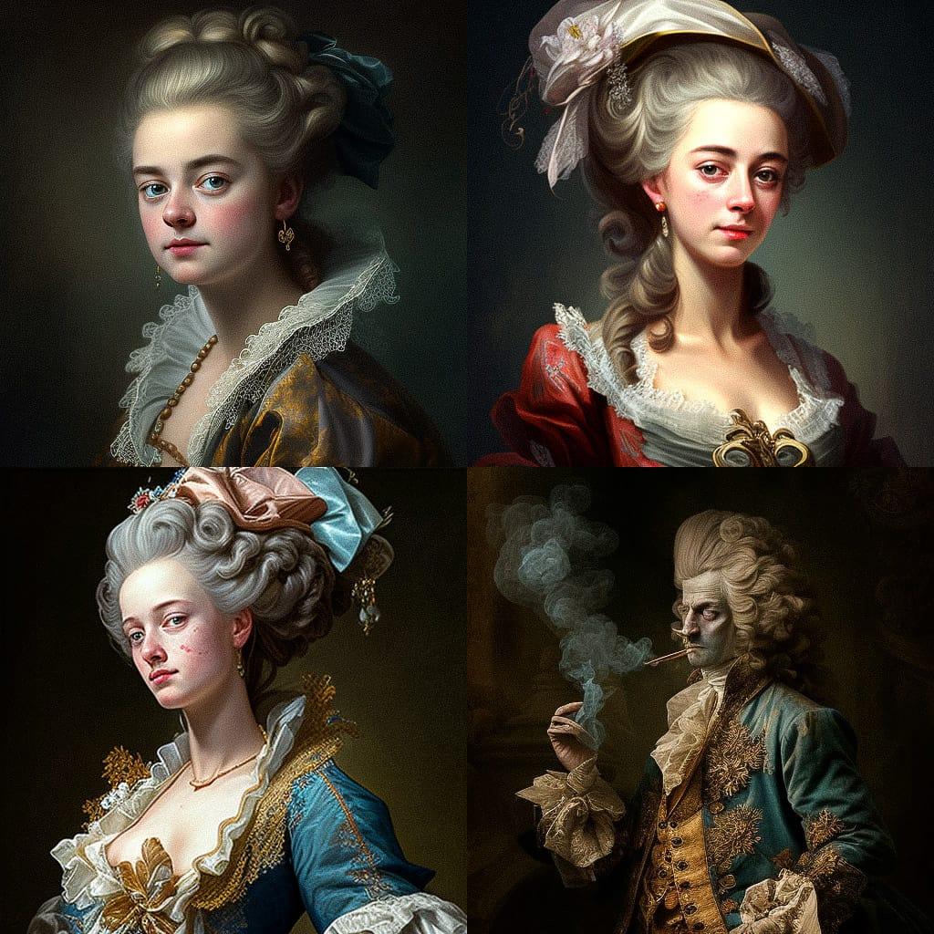 Charles-Andre van Loo style, Midjourney V4, render 1 of 4