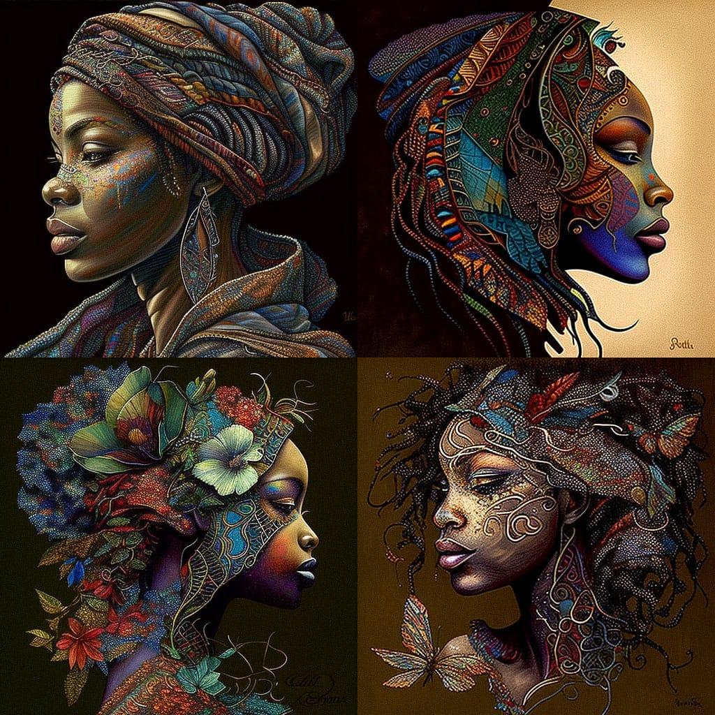 Charles Bibbs style, Midjourney V4, render 1 of 4