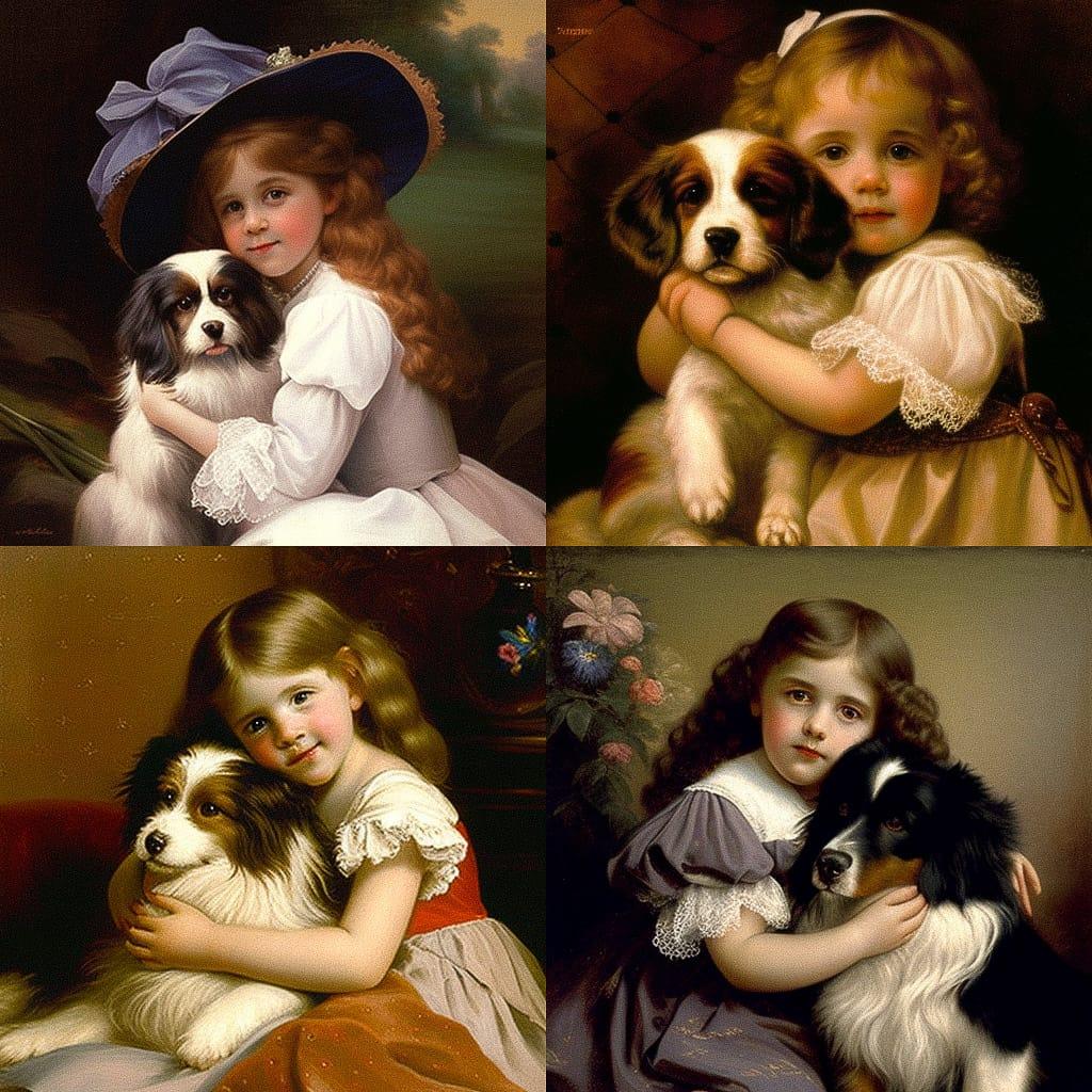 Charles Burton Barber style, Midjourney V4, render 1 of 4