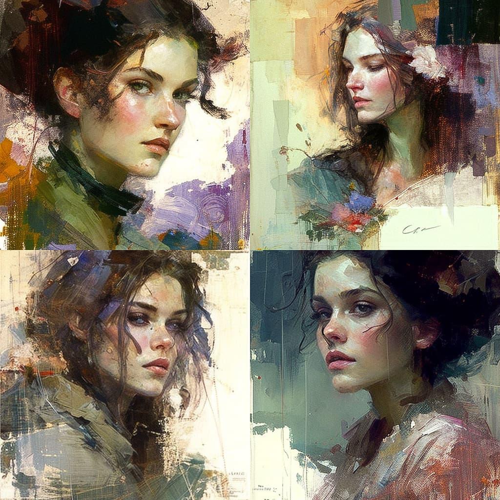 Charles Dwyer style, Midjourney V4, render 1 of 4
