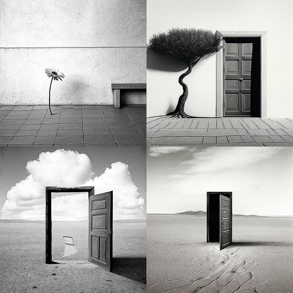 Chema Madoz style, Midjourney V4, render 1 of 4