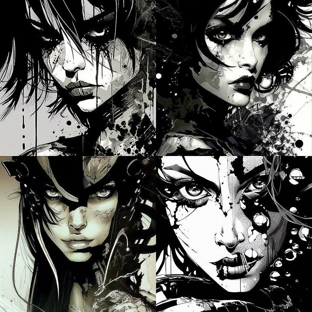 Chris Bachalo style, Midjourney V4, render 1 of 4